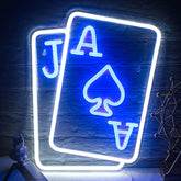 Poker neon sign